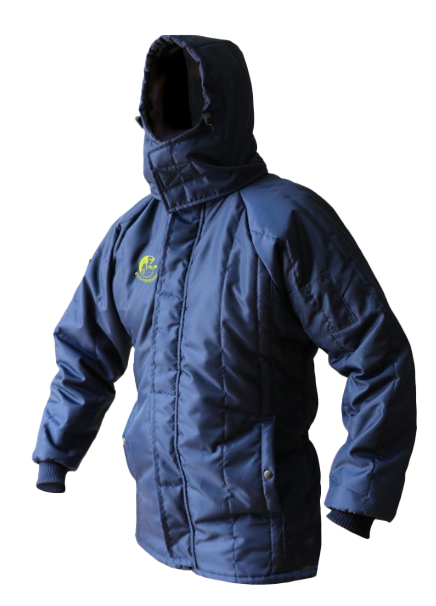 Jyrsa DD 118 Chamarra Larga para 10C Termoaislante Ligera con Gorro Seguri