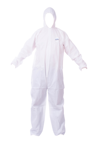 Grendil GR10 Traje Overol Desechable Blanco de Polipropileno Laminado 50grs pza