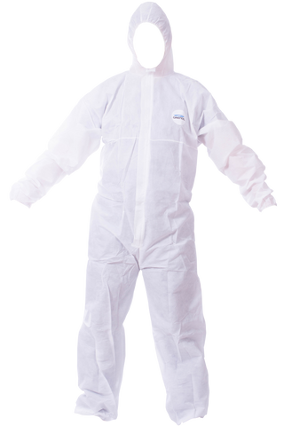 Grendil GR10 Traje Overol Desechable Blanco de Polipropileno Laminado Seguri